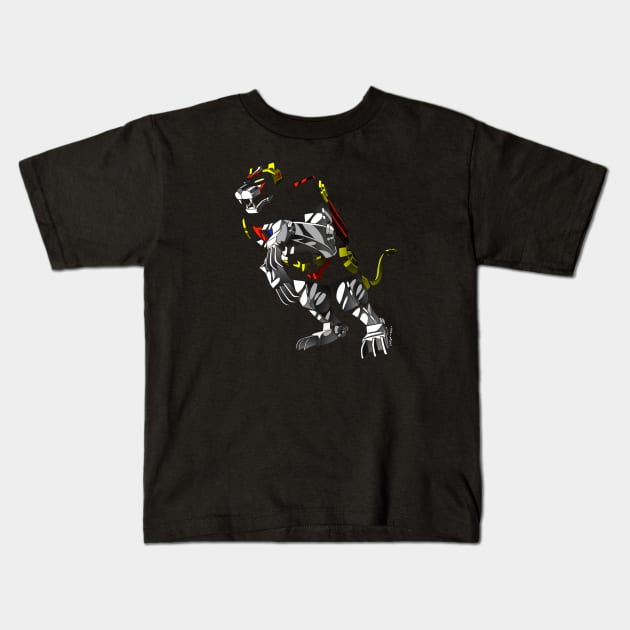 Asplenia Studios: Black Lion Kids T-Shirt by AspleniaStudios